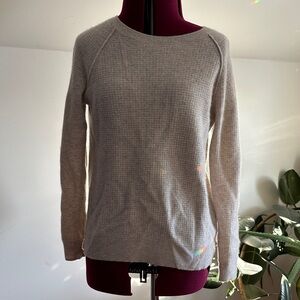 Sundance Cream 100% Cashmere Crew Neck Sweater